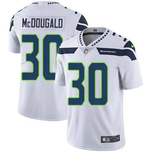 Men Seattle Seahawks #30 Bradley McDougald Nike White Vapor Limited NFL Jersey->seattle seahawks->NFL Jersey